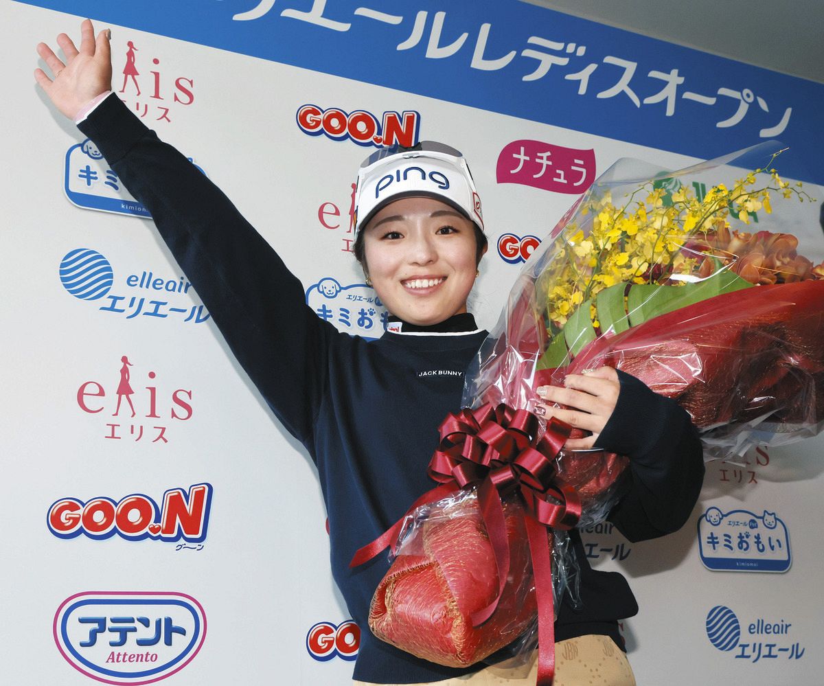 女子ゴルフ・佐久間朱莉、初の年間女王確定 今季の平均ストローク69
