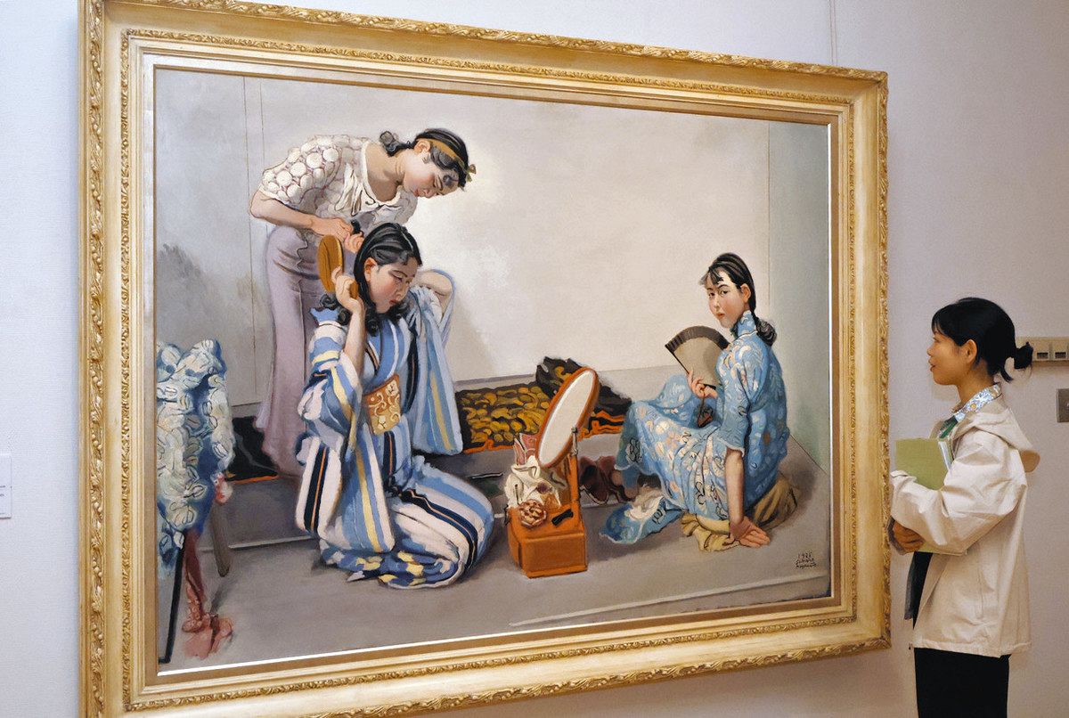 宮本　三郎、三美神、希少画集画、新品額装付 初期の宮本作品 新たな視点で 小松の美術館で企画展：北陸中日新聞Web