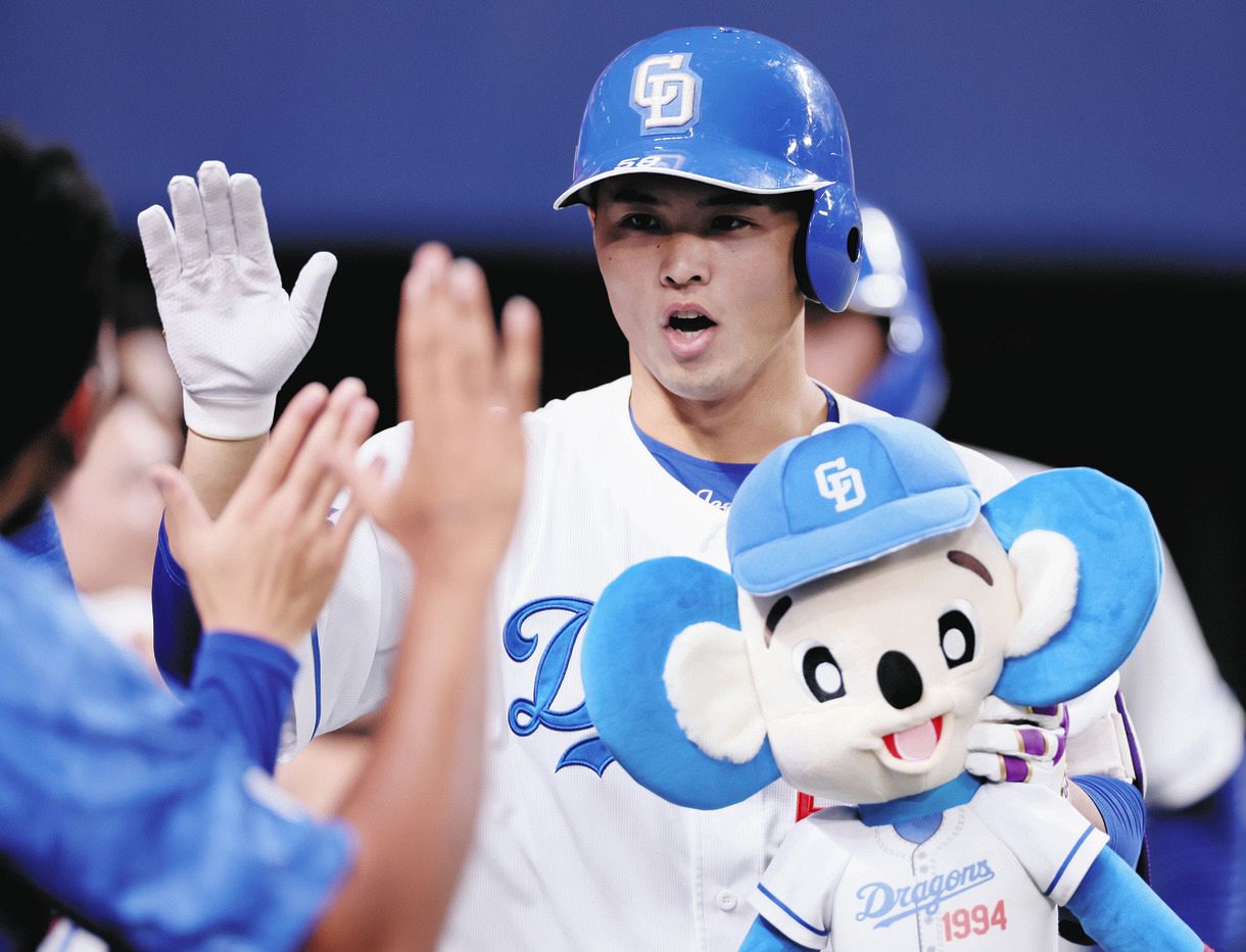 石橋康太、プロ1号勝ち越し2ラン！ 入団5年目、通算132打席目で