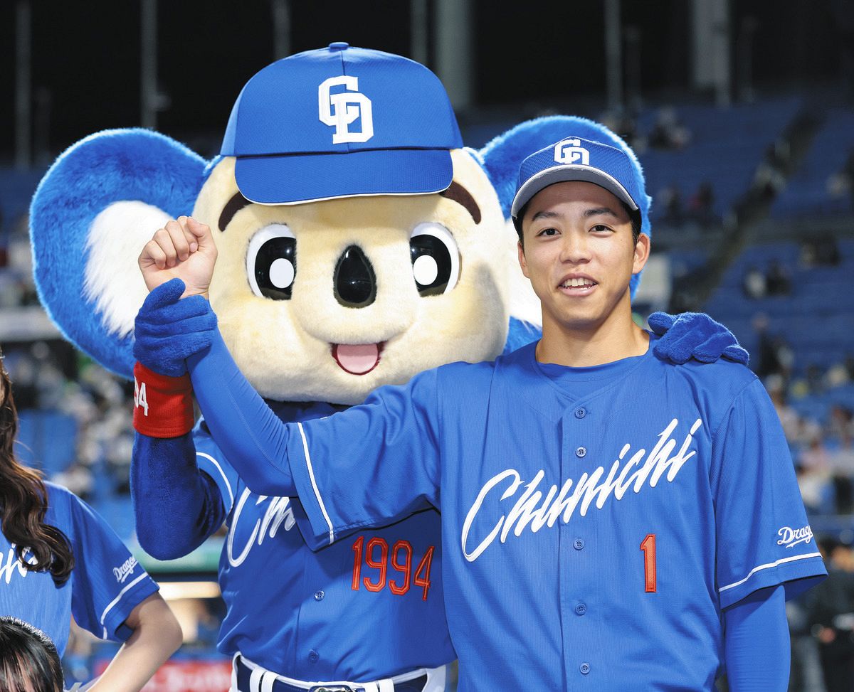 中日・岡林勇希、お立ち台インタビュアーから思わぬツッコミ
