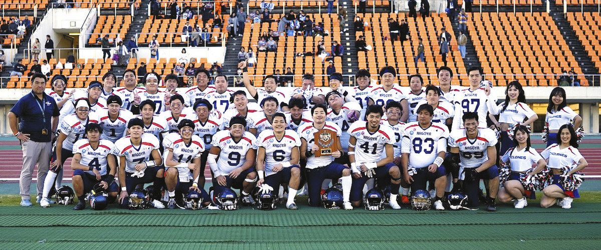 アメフトリーグ「X1 Area」で名古屋サイクロンズが初の地区優勝 戦力