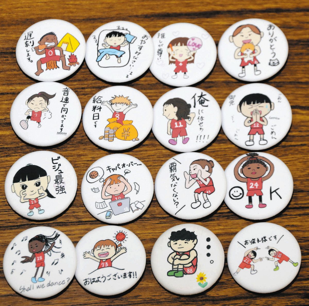故郷・能登の復興願い赤穂3姉妹連係 缶バッジを自作し収益9万円を