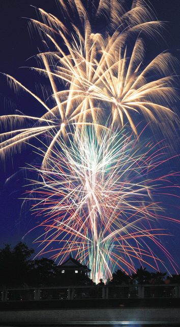 写真多数】岡崎城下家康公夏まつり花火大会 夜空を彩る１万５千発 ：中