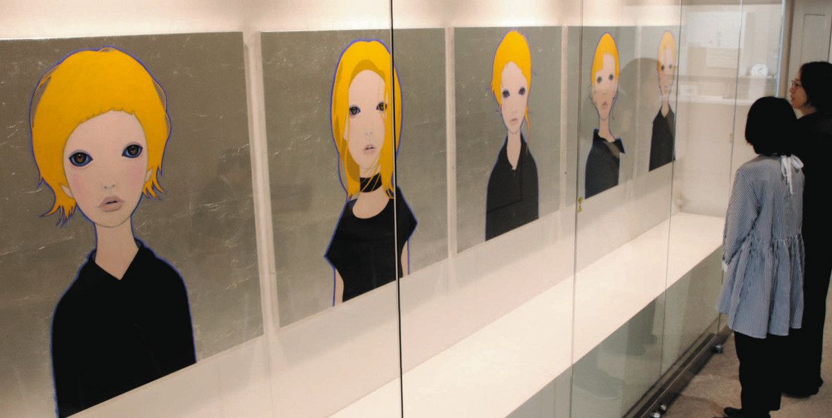 無表情の人物画に映るのは…自分の心？ 各務原で画家・北村さんの作品展