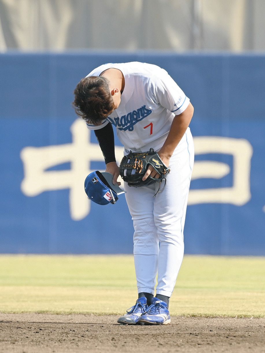 中日2軍】福永裕基、98日ぶりに実戦復帰…7回から二塁で守備につくと8回