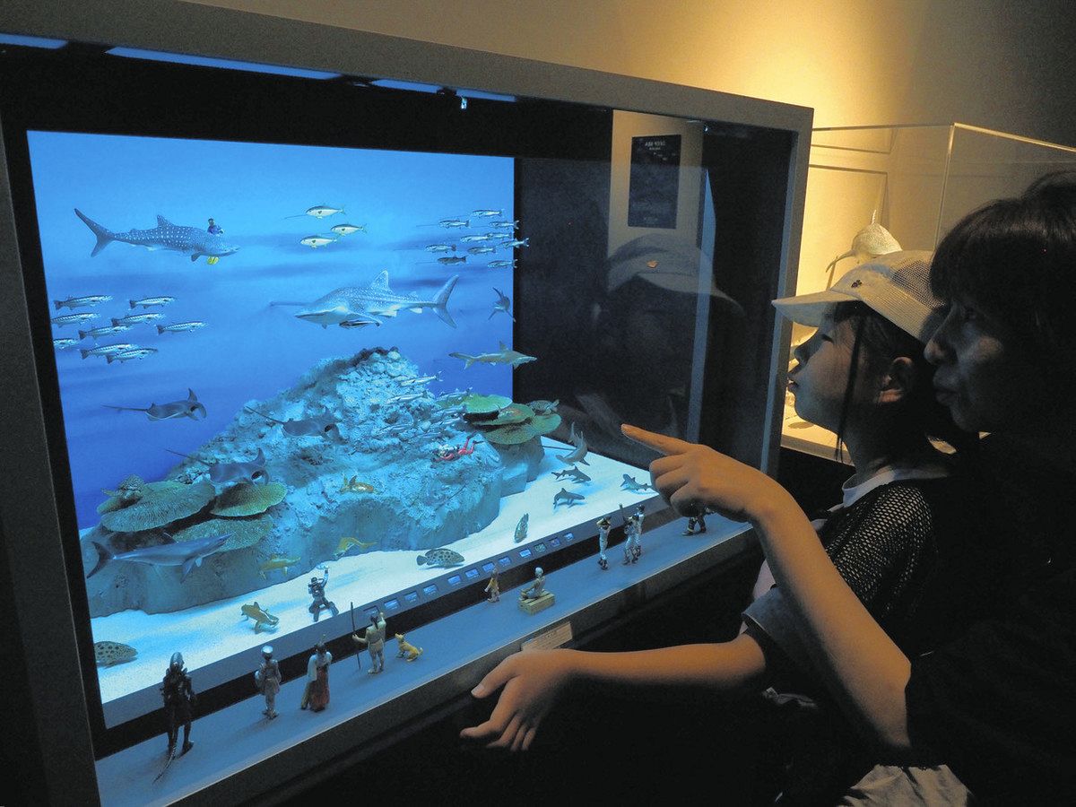 世界初！海洋堂の水生生物フィギュア活用「ジオラマ水族館」 長浜市で