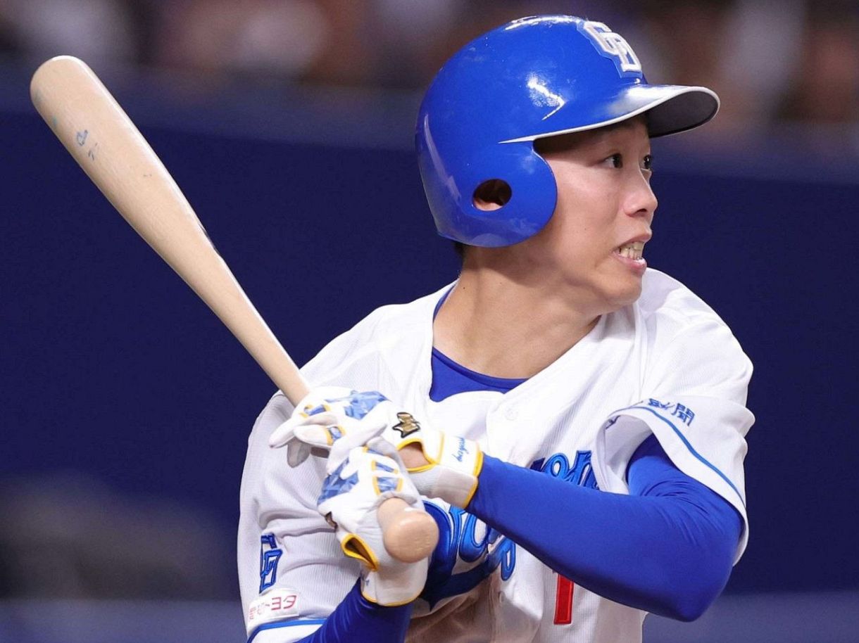 中日】岡林勇希、ベストナインに選出…2023年度以来3度目、12球団で唯一