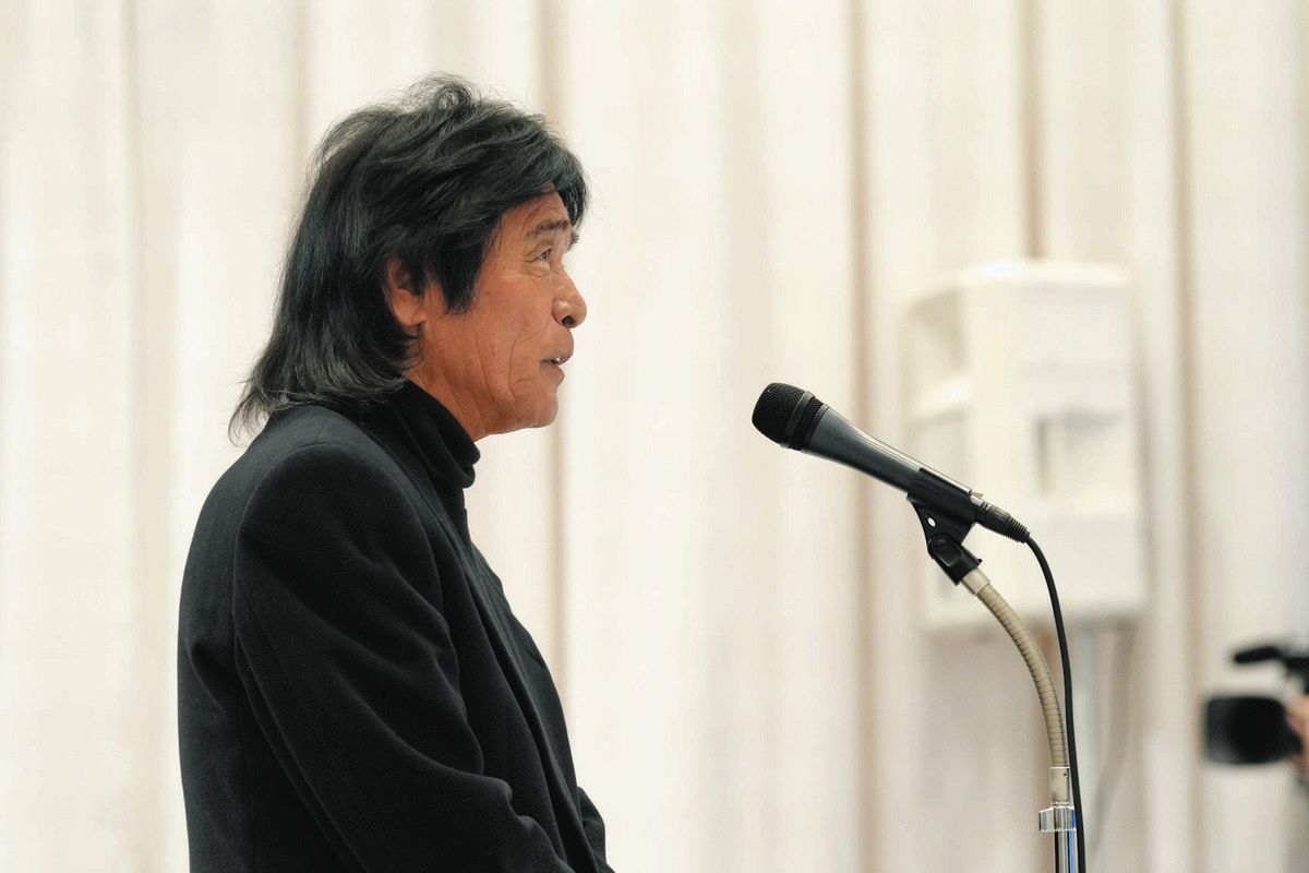 弔辞を読む松崎しげる（提供写真）