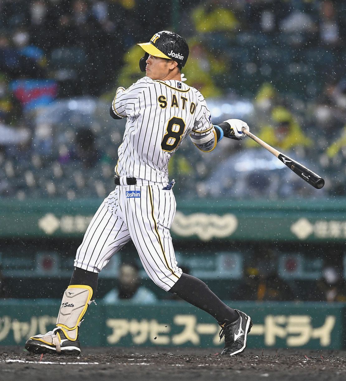 阪神】佐藤輝あわや”聖地初安打”が『雨で幻』に…試合成立で『晴れて