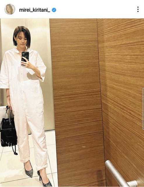 ◇桐谷美玲の足が長すぎるハイヒールコーデ【写真】：中日スポーツ