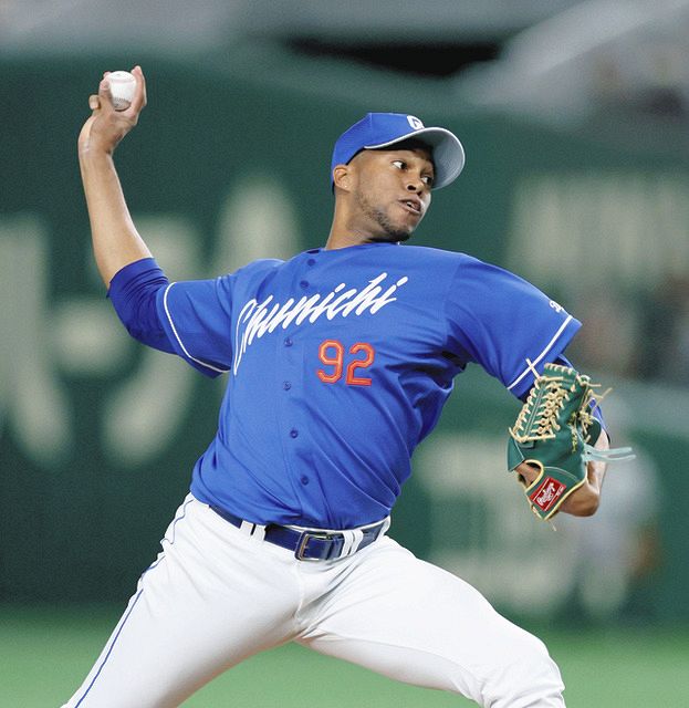 9回に登板した中日・マルティネス