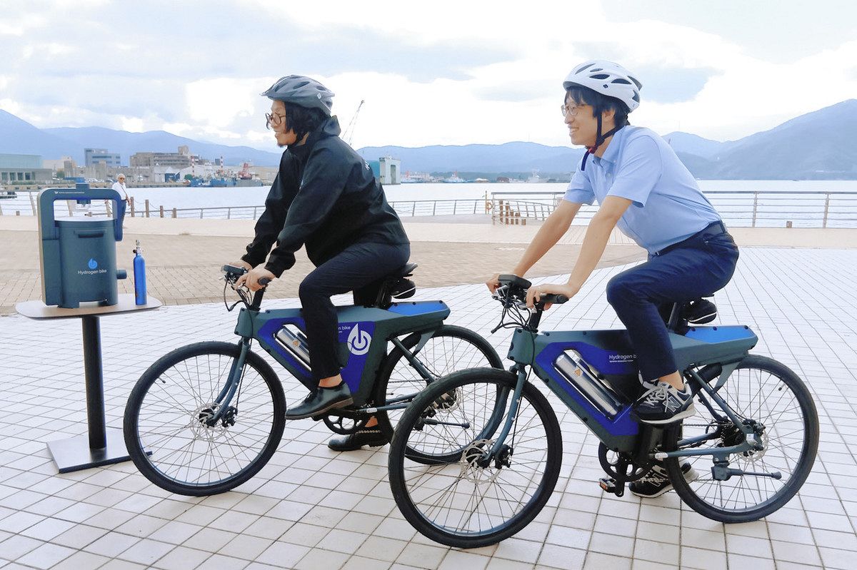 水素自転車を一般向け貸し出し 敦賀市とトヨタ紡織がシェアサービス