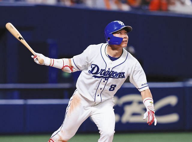 昨季本塁打を放った3試合は全勝…中日・大島が反撃の今季1号「うまく