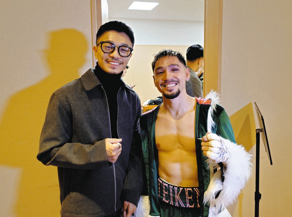 中谷潤人、盟友・オラスクアガのTKO勝利に満面笑み「いいバトンを