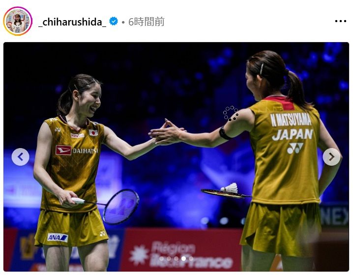 ◇志田千陽、笑顔ショット “有終”銅メダル…松山奈未と【写真複数