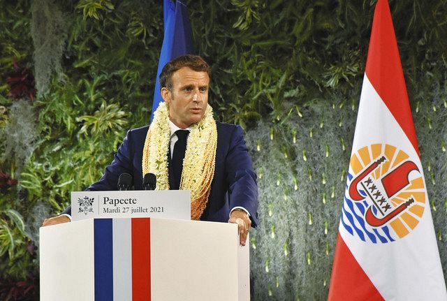 仏大統領「ポリネシアに核実験の借りある」 大統領選意識、謝罪は回避