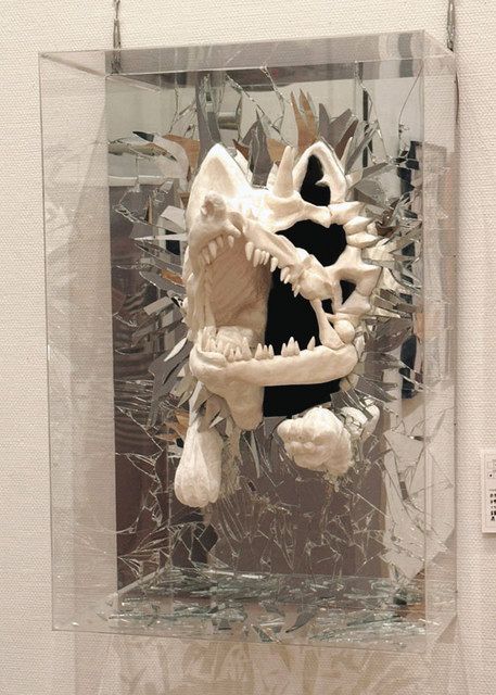 浜松大平台高生の迫力作品 「飛び出すオオカミ」全国披露へ ：中日新聞
