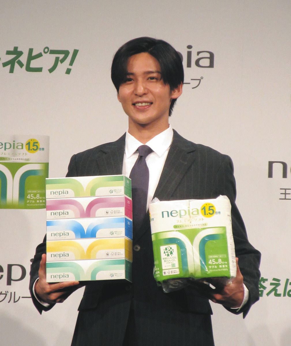 人気 ブランド チェック 目黒蓮、「営業でトップを取りたい」ネピア新CMで営業マン熱演 アイドル