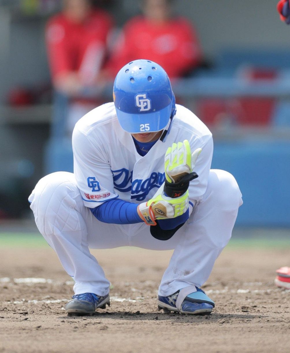 中日ドラゴンズ#2 石川昴弥実使用NPBバット ヒビ折れなし asics