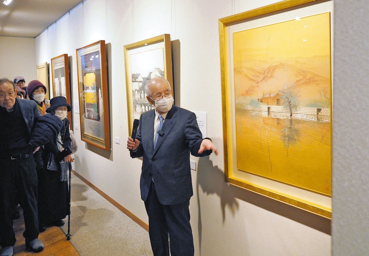 感動せり出す黒部の絵 セレネ美術館 田渕俊夫さん特別展：北陸中日新聞Web