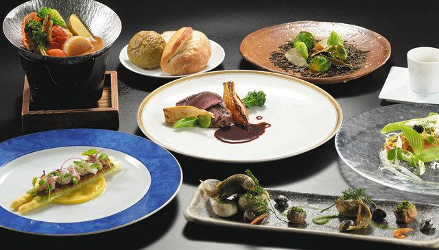 フレンチ」「会席」県産食材で 大津プリンスホテル、栄養も監修:中日