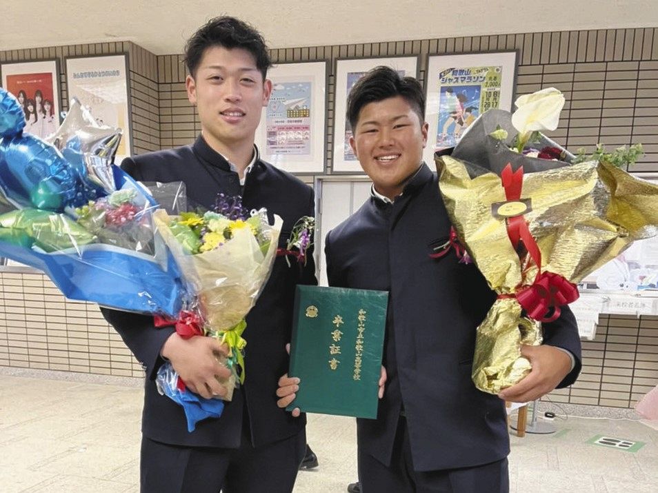ロッテ】ドラフト1位・松川虎生が市和歌山高の卒業式に出席 「ああオレ