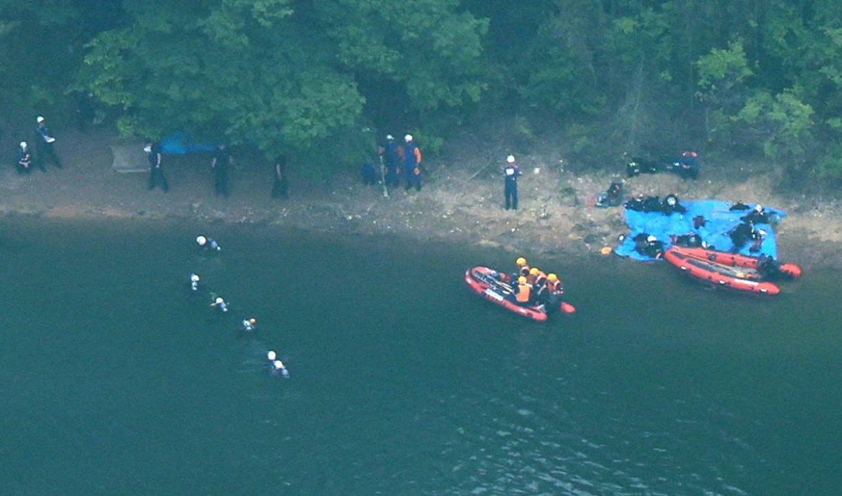 独自】犬山・入鹿池への自衛隊機墜落、機体の引き上げは8月中旬から