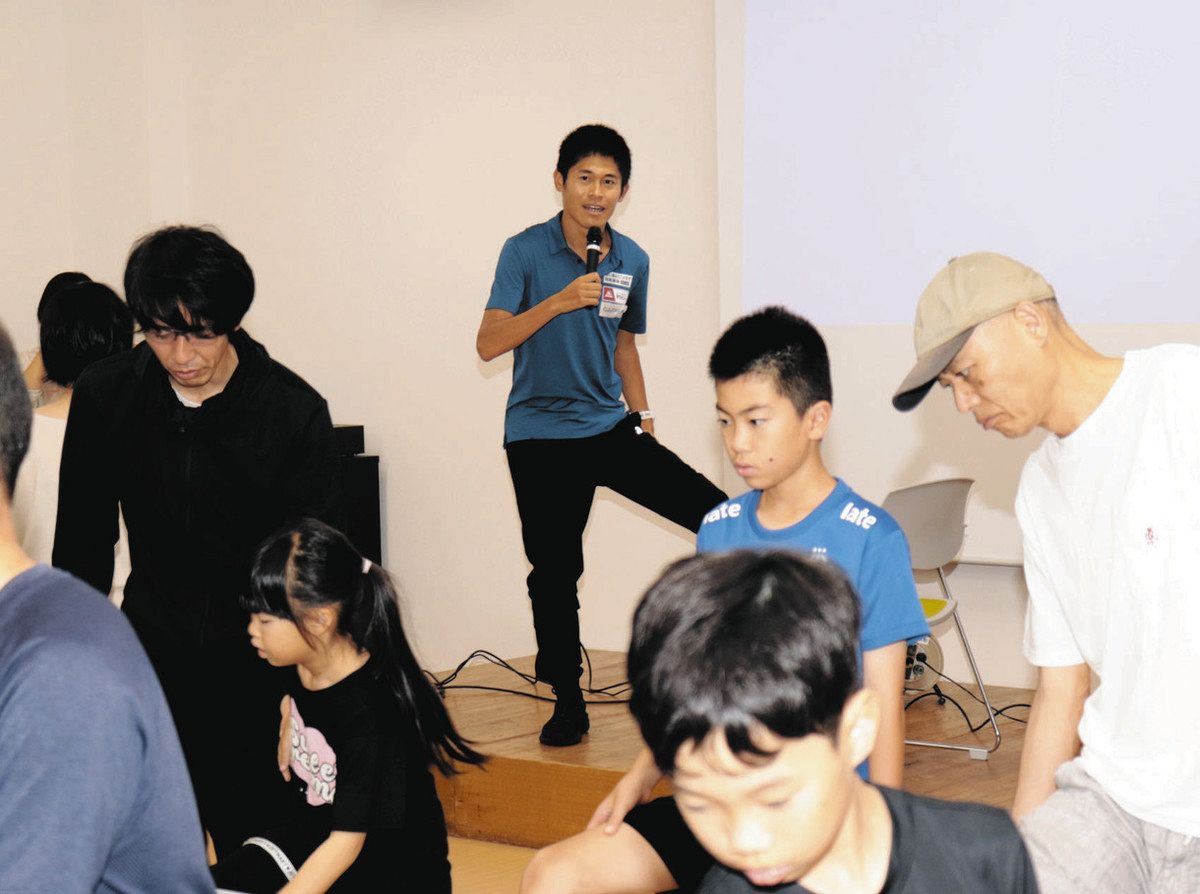 川内優輝選手のストレッチ講座で学ぶ