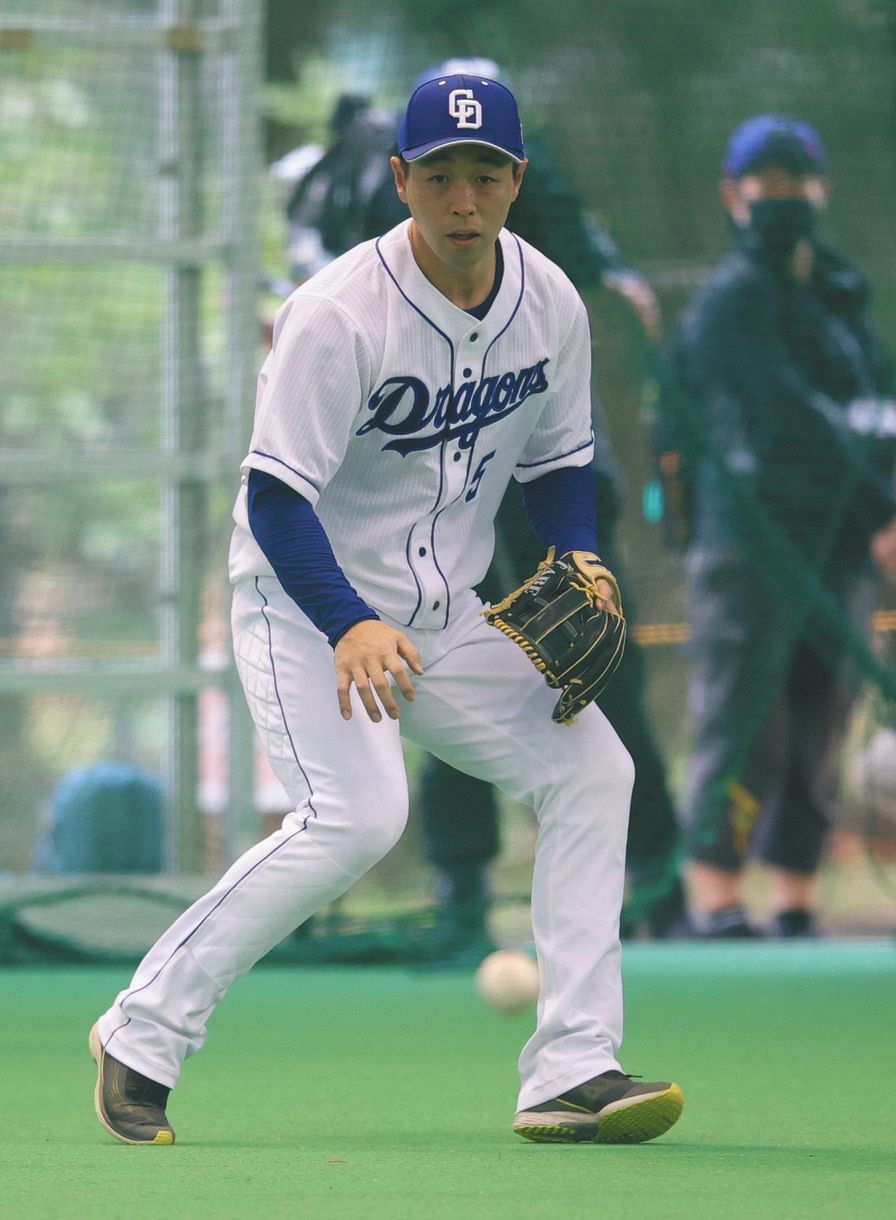 中日】今季外野も挑戦の阿部とアリエルが大西コーチから集中指導