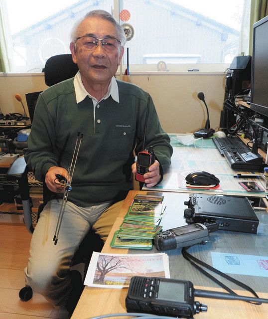 城郭カード50城 無線交信に成功 魚津の平田さん：北陸中日新聞Web