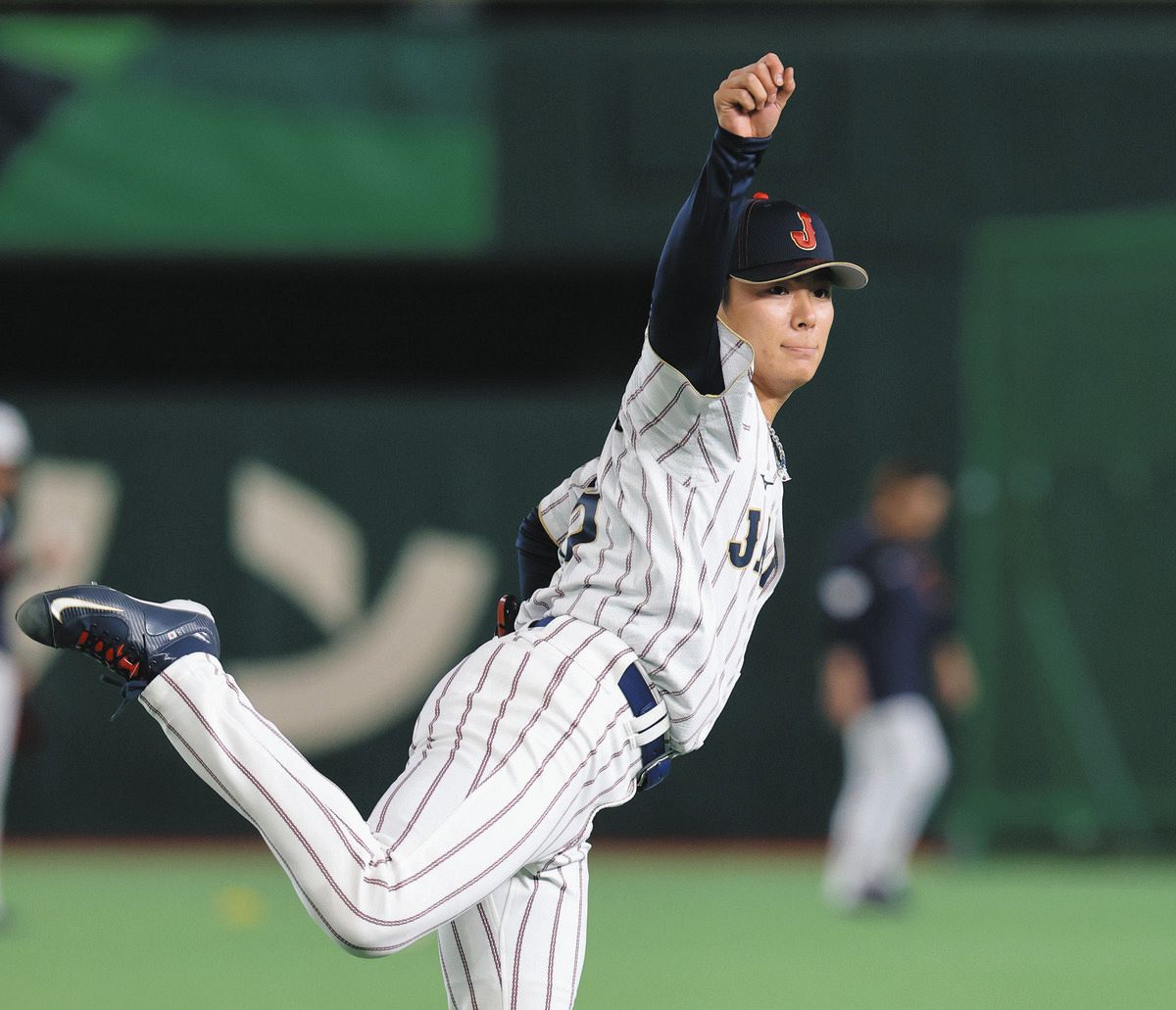 侍ジャパン・山本由伸、「全力投球できる」6日の第1戦先発へ気合十分