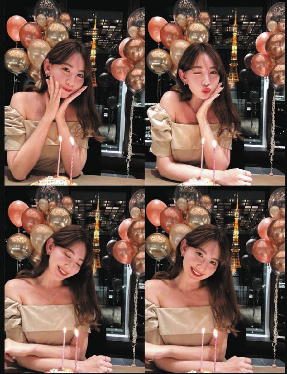 ◇こじはる・小嶋陽菜、「美しくパワーアップ」バースデーショット