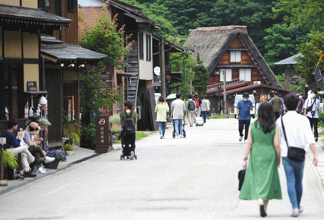 白川郷の人出やや戻る まん延防止 県内最終日 中日新聞web