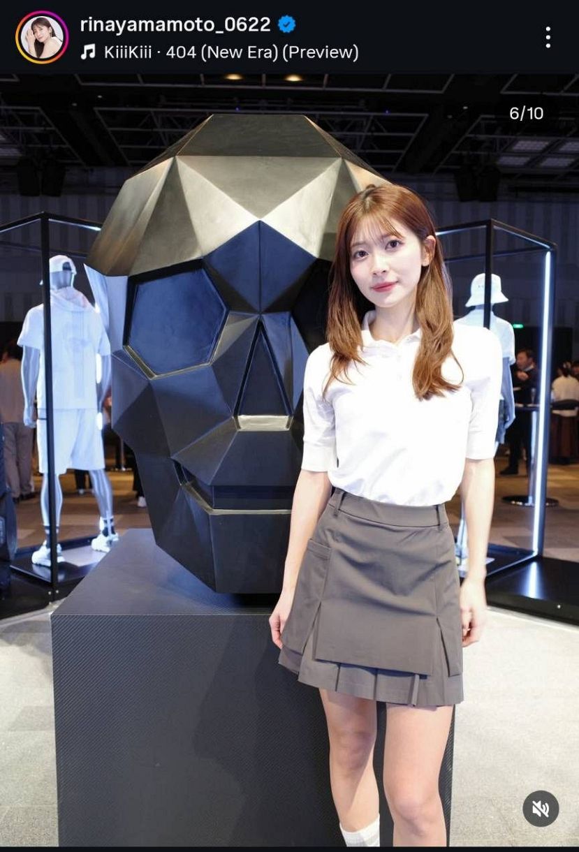山本里菜アナのインスタグラムから