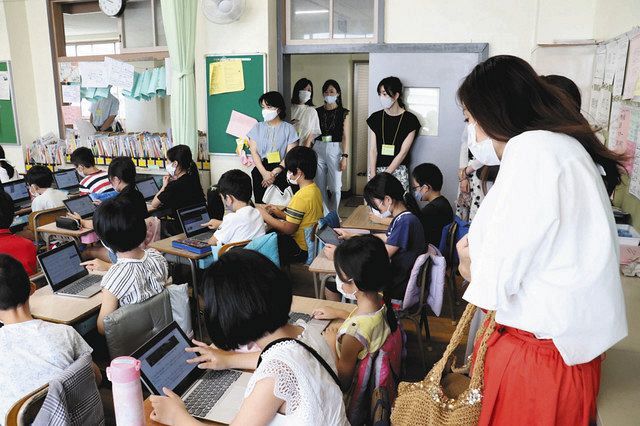 チュースク使（つか）った授業（じゅぎょう）、保護者（ほごしゃ