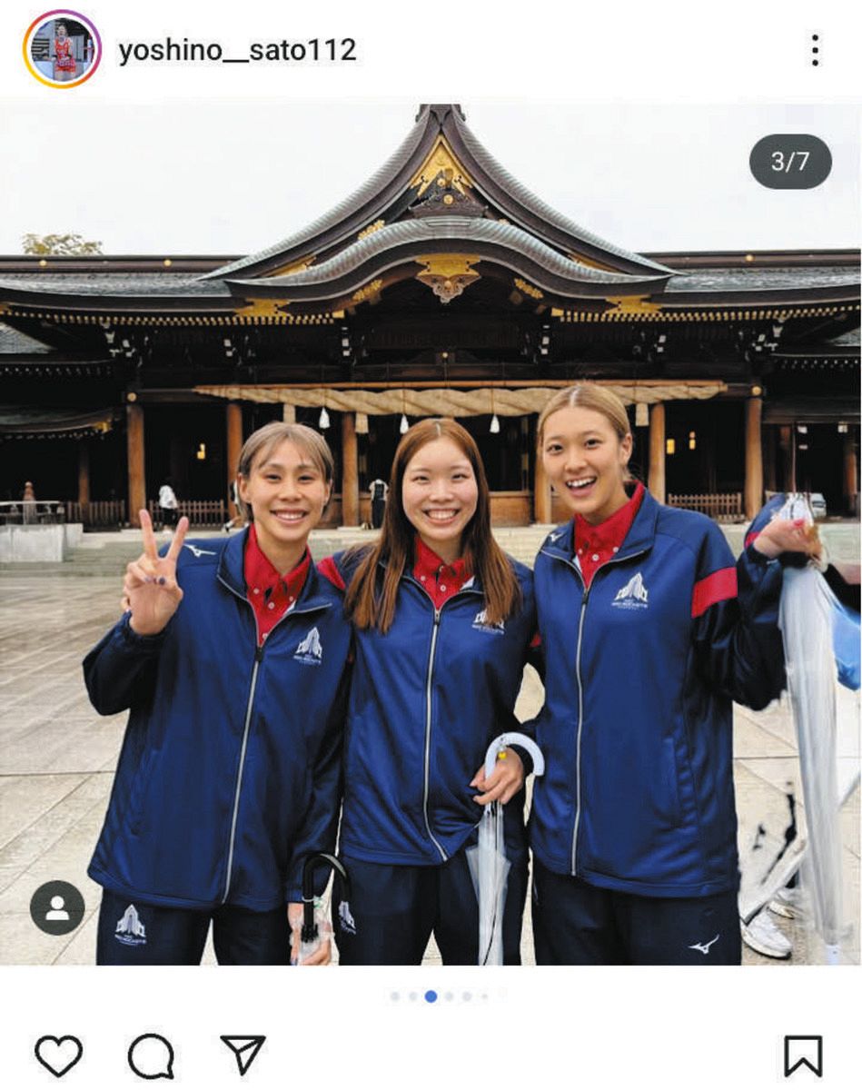 ◇バレー女子・佐藤淑乃、髪を下ろした”レア”ショット【実際の投稿