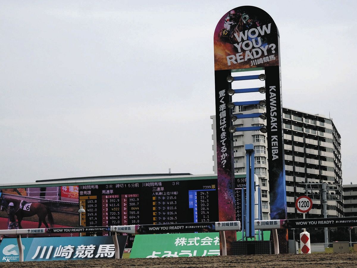 川崎競馬】8Rで2着3頭同着の珍事 ワイド、3連単は6通りに：中日