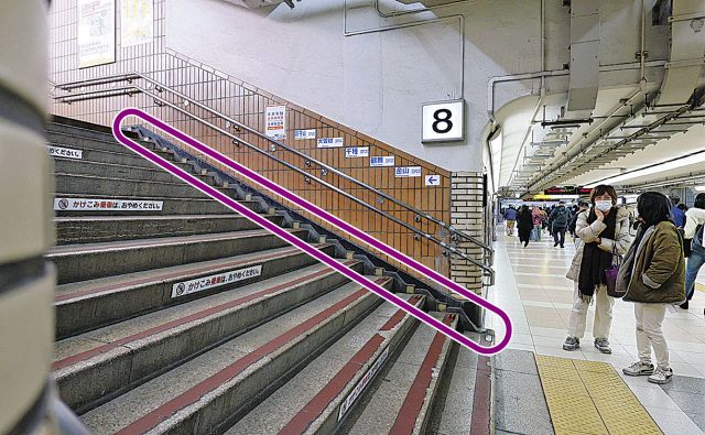 【動画】名古屋駅の階段脇に埋め込まれたガラス、その成り立ちは