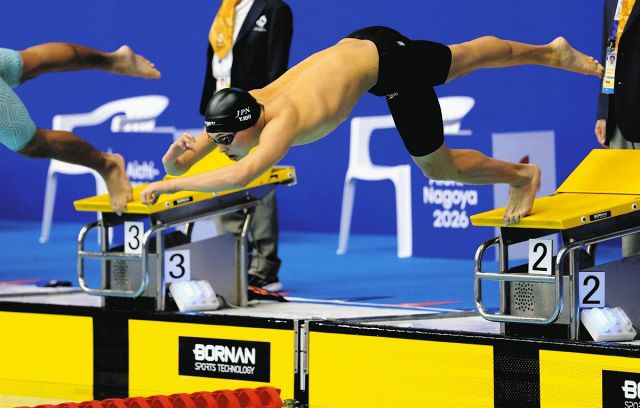 アジアパラ大会、水泳の井戸夢翔選手が5位　男子50メートル自由形（運動機能障害S10）