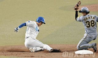 中日―阪神　上林