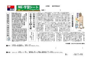 nie 学習ワークシート小学校低 中学年 中日新聞しずおかweb nie 学習ワークシート小学校低 中学年 中日新聞しずおかweb