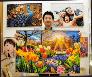 無数のビーズを貼り付ける「ダイヤモンド・アート」　国内初の専門店が浜松市にオープン