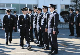 今月定年、最後の警察点検　恵那署の丸山署長「やりがいある仕事」