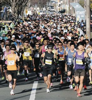 【交通規制あり】完走狙えます！みえ松阪マラソン21日号砲　1万人超すエントリー