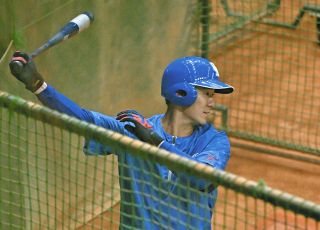 中日・尾田剛樹、「スイング軌道が良くなって」打撃で猛アピール　落合2軍監督も太鼓判「いつ1軍に呼ばれてもいい状態だと」