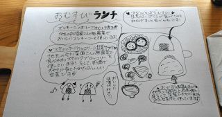 生徒たちが作ったランチメニューの紹介＝尾鷲市中井町のぷらっつナカセンで