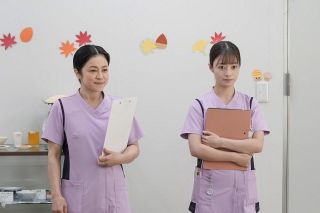 【ＮＨＫ朝ドラ『おむすび』５日は】結はＮＳＴ（栄養サポートチーム）の患者回診についていく
