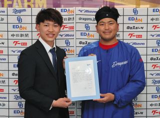 【中日】福敬登が『国際アビリンピック』出場の名古屋聾学校OB・伊藤俊貴さんを激励「気負わずにやればいい結果に」