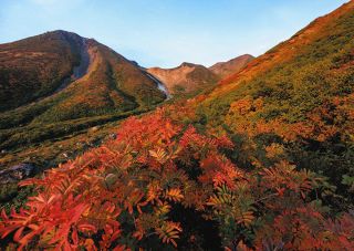＜県境のぎふと＞白山　まばゆい錦織に衣替え
