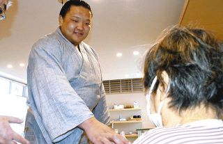 お相撲さんから元気もらって
